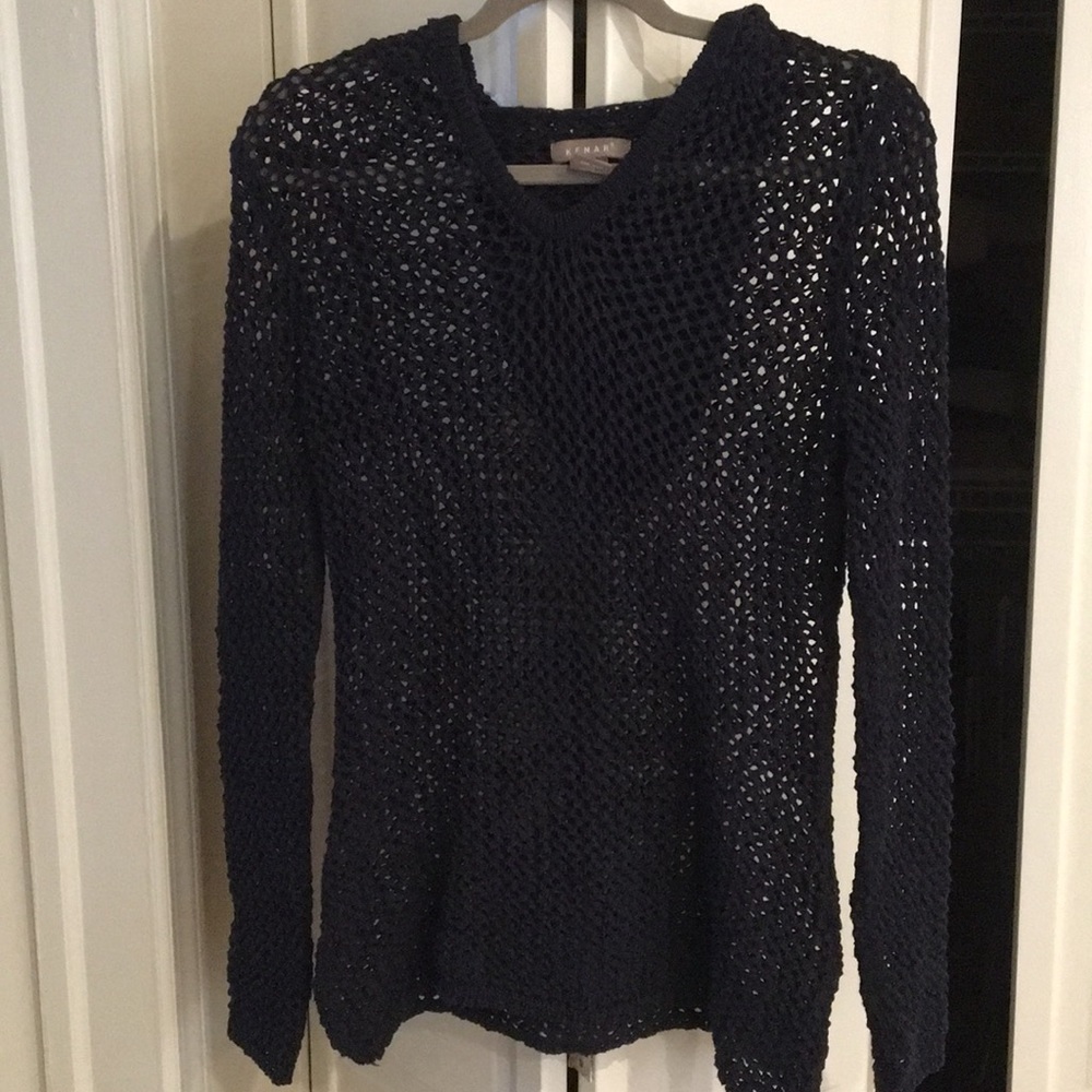 Kenar Mesh Sweater